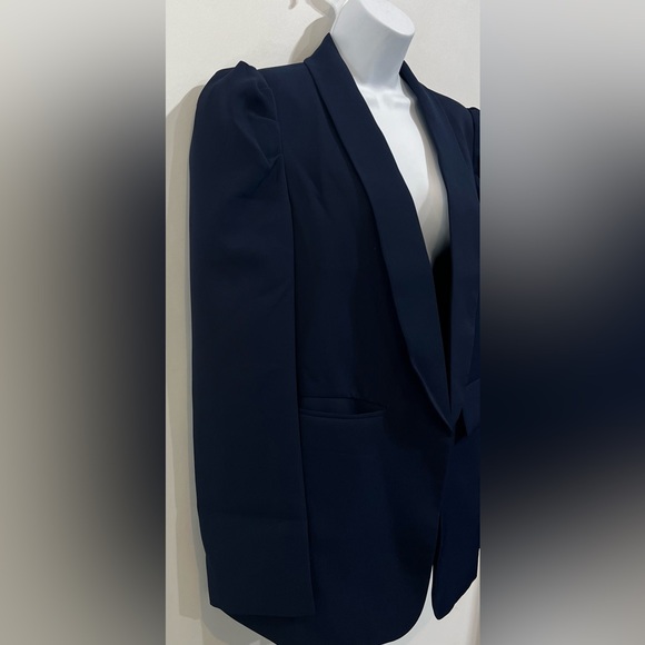 KIRUNDO Casual Blazer Puff Sleeve Open Front with Pockets Size Large (12/14) NWT - Picture 4 of 6